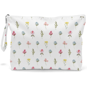 Promotional Custom Logo Print Washable Zipper Makeup Pouch Cotton Canvas Reusable Make up Cosmetic <b>Bags</b> With Personal Logo - Product Image 1