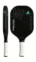 Raket Pickleball Serat Karbon T700 16mm Inti Sarang Lebah Terbentuk Panas Permukaan Bertekstur Grosir