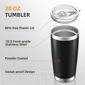 Custom Logo Available Insulated <b>Coffee</b> Mug With Lid For Travel Gym Hiking BPA Free Durable Drink Bottle Stainless Steel Tumbler - Product Image 5