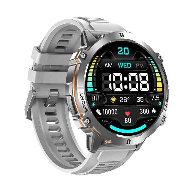 Rugged Smart Watch 1.73" HD Display BT Call Heart Rate Monitor 100 Sports Modes IP68 Waterproof Custom Logo Factory Wholesale