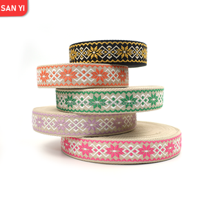 Produsen Grosir Webbing Jacquard Polyester Nasional 1,5 Inci (38mm) untuk Tas, Pita Anyaman Bunga, dan Sabuk - Product Image 1