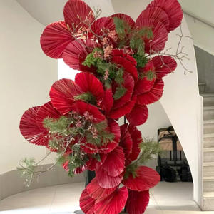 Vente en gros de fleurs artificielles géantes de haute qualité, faites à la main, pour la décoration de scène, de mariage, de fleurs géantes, énormes et volumineuses - Product Image 1