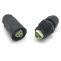 Connecteur étanche IP68, 2 broches mâle-femelle, prise aviation, câble pour lampe LED extérieure, connecteur étanche