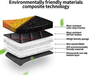 Alfombrilla de lujo personalizada de 4 piezas de cuero EVA de PVC para coche, alfombrilla universal para todo tipo de clima, antideslizante, impermeable 7D 5D, alfombrilla para suelo y pies - Product Image 5