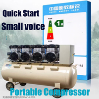 Kompresor Udara Tanpa Oli Berkualitas Tinggi Rotary Screw 30L 24L 220V/380V Portabel Mini Kecepatan Tinggi Senyap Tekanan Tinggi dengan Mesin