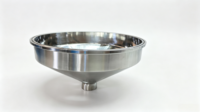 Réducteur conique sanitaire personnalisé 286 mm Tri-Clamp avec trou de 15 mm et filetage BSP de 1 pouce