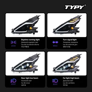 Lentes LED Nuevas TYPY de 12V para Conjuntos de Faros Delanteros 370Z 2008-2019 con Luces de Circulación Diurna y Señales de Giro Secuenciales - Product Image 3