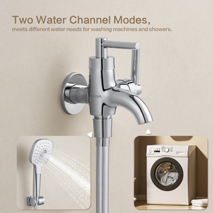 Cabezal de Ducha Fijo Cromado Eficiente con Función de Ahorro de Agua para Baño - Product Image 4