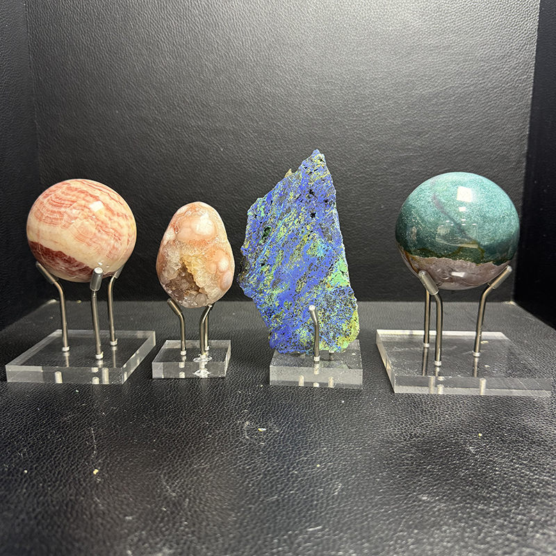 Hot Selling Acrylic Wooden Bases Hand Made Many Sizes Available Arylic Stands for Sphere Specimens Display · image 4