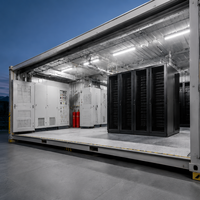 Casa Modular Portátil para Centro de Datos, Módulo de Almacenamiento Prefabricado con Sistema de Paneles Sándwich Aislados