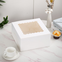 Boîtes à pâtisserie en papier à grande fenêtre pour petits gâteaux, les plus vendues