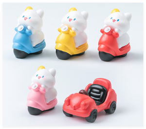Miniature Resin <strong>Figurines</strong> <strong>Transportation</strong> Facility Realistic Cartoon 3D Car Motorcycle Cat Figure Kid Dollhouse DIY Toys Decor - Product Image 6