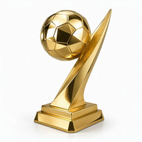 Trophée d'art moderne épuré |   Coupe de récompense ailée de style escalonné |   Souvenir en alliage de zinc durable plaqué or |   Cadeaux de bienvenue personnalisés