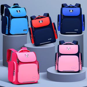Sacs à dos scolaires grande capacité très demandés, en polyester, multi-poches, imperméables, pour enfants - Product Image 1