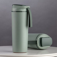 Tasse à café personnalisée antidérapante de grande capacité, design original, cadeau de camping en plein air, pour thé et café, verres en plastique, bouteille de sport