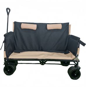 Chaise utilitaire de Camping <span class=keywords><strong>2</strong></span> <span class=keywords><strong>places</strong></span> robuste salon de plage pliable 200kg capacité de charge 3 1 canapé-<span class=keywords><strong>lit</strong></span> chariot pliant fermé - Product Image 3