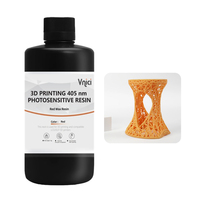 Resin lilin merah detail permukaan halus Resin 405nm kompatibel dengan printer 3D besar seperti Anycube, Creality, Elegoo.