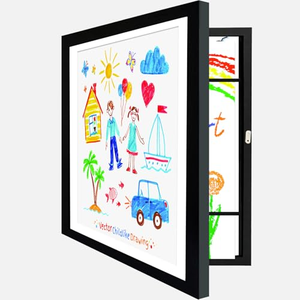 Marcos para Arte Infantil 8.5x11 A4 10x12.5 con Apertura Frontal, Marcos Intercambiables Blancos para Exhibir y Almacenar Obras de Arte Infantiles - Product Image 1