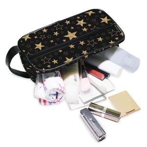 Sac de toilette de voyage imperméable de grande taille, portable, à la mode, avec logo personnalisé Gold Star Design, pour adultes, à utiliser dans la salle de bain - Product Image 5