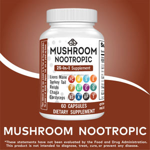 Cápsulas de Suplementos de Hongos Variados OEM: Melena de León, Reishi, Cordyceps, para la Salud Inmunológica, Cerebral, de la Memoria y del Sueño en Adultos - Product Image 4