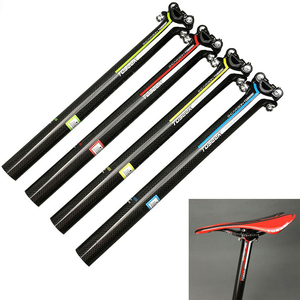 <span class=keywords><strong>Tija</strong></span> de sillín de fibra de <span class=keywords><strong>carbono</strong></span> para bicicleta de montaña, 27,2/30,8/31,6mm, tubo de asiento de 350/400mm - Product Image 1
