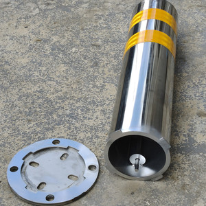 Poteau vertical en acier inoxydable Bollard Outdoor Roadway & Parking Restriction Traffic Safety Product - Product Image 3