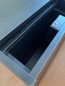 Современная черная тумбочка Комод со скрытым отсеком и электронным замком для хранения денег и украшений - Product Image 5