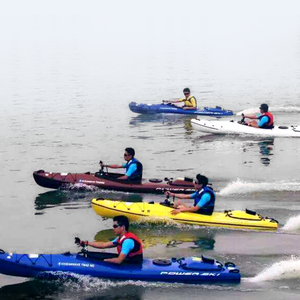 Single Seat una persona pedale di pesca Kayak 4 tempi canoa con scafo in vetroresina per <span class=keywords><strong>adulti</strong></span> gommone - Product Image 3