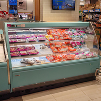 Supermarché Offre Spéciale demi-hauteur légumes réfrigérateur vitrine refroidisseur réfrigérateurs commerciaux vitrine air réglable