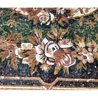 Nouveau design fait à la main en marbre mosaïque médaillon carrelage mosaïque motif incrustation conception pour l'intérieur en marbre décoration de la maison