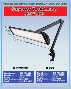 नए आगमन डिमिंग संचालित काम लाइट 9507le-c 270 पीसी के नेतृत्व वाले शौक लैंप एडजस्टेबल वर्कबेंच सिलाई मशीन का नेतृत्व सौंदर्य सैलून लैंप - Product Image 6