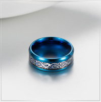 Bague unisexe en titane PT900 avec motif de dragon et diamants, gravée en fibre de carbone, cadeau pour lui et pour elle, sortie d'usine
