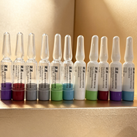 Ampoules jetables en gros, flacons cosmétiques en plastique, ampoules d'essence de collagène avec bouchons multicolores