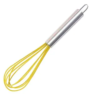 Hot selling low price silicone handle balloon wire whisk egg beater for blending