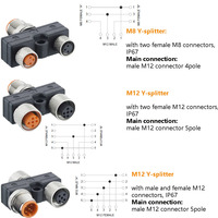 Kit de Inicio de Alimentación N2K NMEA 2000 DIN, Cable de Conexión, Terminador, Conector en T, M12 de 5 Pines, Impermeable IP67, Macho/Hembra, 60V, Latón Dorado