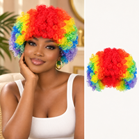 Perruque synthétique Miareo Afro Wave légère en fibre, volume complet, pour femme, idéale pour les fêtes, ajustement sécurisé, personnalisable par le fabricant