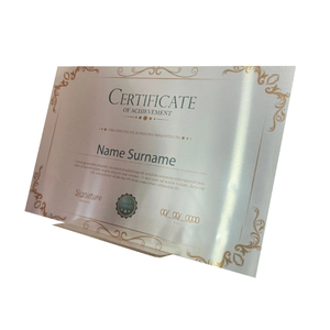 Wit Zilverachtig Glanzend Oppervlak Afdrukbare Metalen Plaat Aluminium Sublimatie Fotoafdrukken Voor Certificaat Of Bewegwijzering - Product Image 3