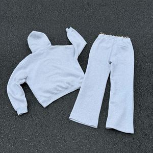 New Custom Men's 100% Cotton Heavy-Duty Plus Size Winter Casual <b>Hoodie</b> Set Y2K Street <b>Gothic</b> Fashion Trend Supports Customized - Product Image 4