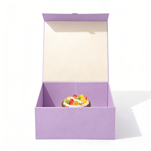 Custom Brownie Packaging <b>Box</b> <b>Foldable</b> Magnetic Rigid Paper Dessert Gift <b>Box</b> - Product Image 6