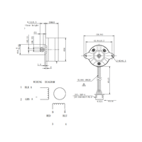 Moteur pas à pas Nema 14 à engrenages 1.8 °   Moteur à courant continu biphasé 0,12 N.m, 1,2 A, certifié CE, RoHS, ISO pour imprimante 3D, robotique CNC, équipement médical