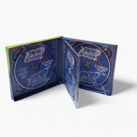 Service ODM : Boîte rigide pour CD Pop Mix, Étui multi-disques pour compilation DJ avec impression de dessins animés lumineux