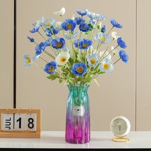 Fleurs artificielles de pavot islandais Haiyi, bouquet en soie, décoration de mariage et de maison, accessoires de photographie extérieure réutilisables - Product Image 4