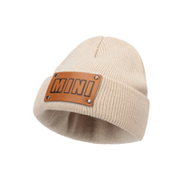Vente en gros de bonnets vierges personnalisables avec logo, chapeaux d'hiver pour enfants