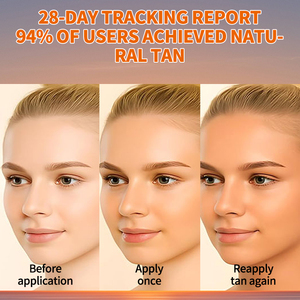 Crema Abbronzante Vegana alle Erbe con Vitamina C, Delicata e Idratante, per il Corpo, Ideale per l'Uso Estivo in Spiaggia, Tonalità Media - Product Image 6