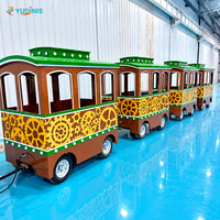 Fabricant de trains à pédales pour parcs d'attractions, train électrique miniature sans rails pas cher pour enfants