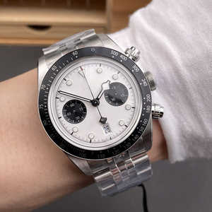 Reloj Mecánico Cronógrafo para Hombre con Esfera Blanca, Movimiento Cronógrafo 7750 y Caja de Acero Inoxidable - Product Image 3