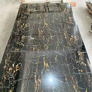 pvc carbon slate marble board wall panel alternative 3mm pvc uv sheet