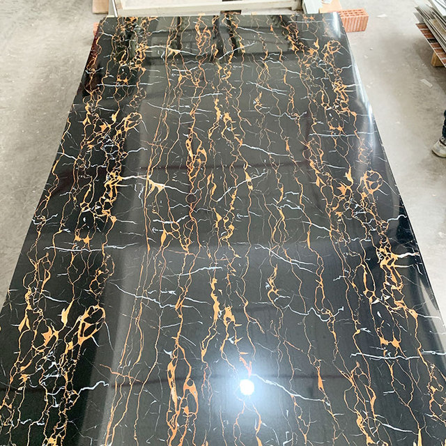 Pvc Carbon Slate Marble Board Wall Panel Alternative 3mm Pvc Uv Sheet