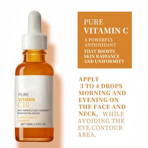 Siero all'Ingrosso 30ML con Vitamina C10 e Niacinamide Anti-Rughe Rimozione Macchie da Acne Acido Ialuronico Francese <span class=keywords><strong>B5</strong></span> Illuminante per una Pelle Radiosa - Product Image 5