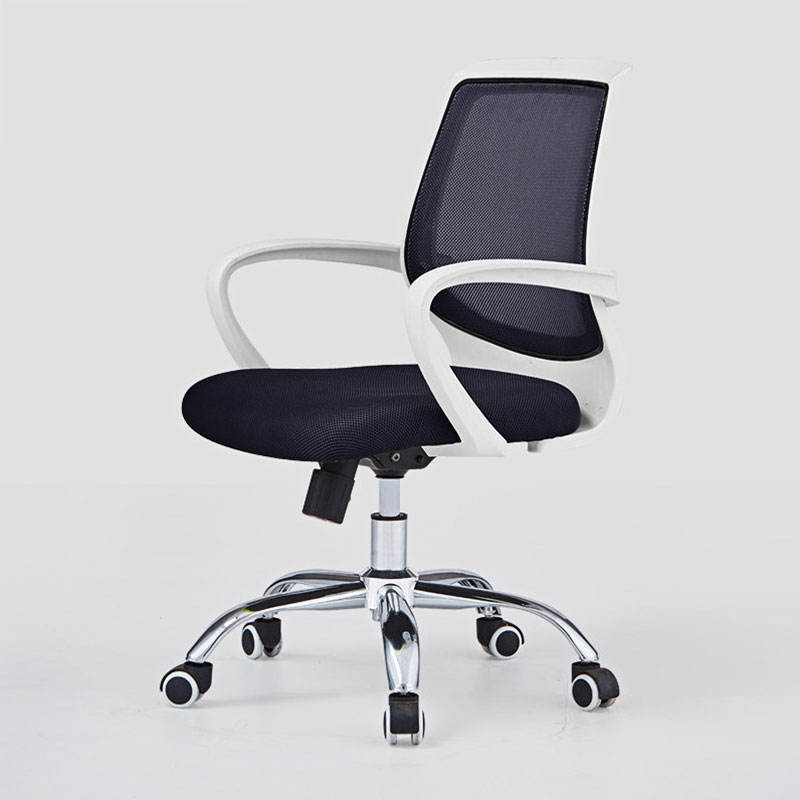 White frame black mesh